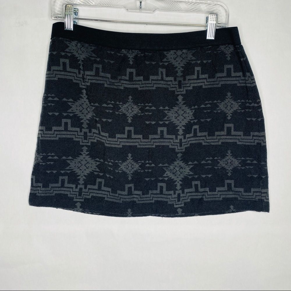 American Eagle Aztec Geo Print Boho Mini Skirt